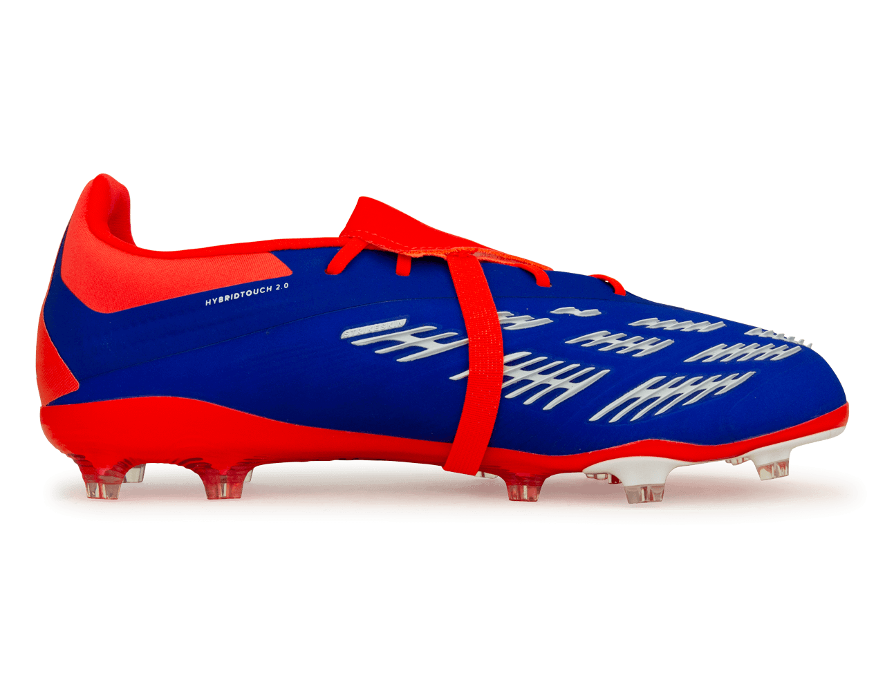 adidas Kids Predator Elite Foldover Tongue FG Lucid Blue/White/Solar Red Side