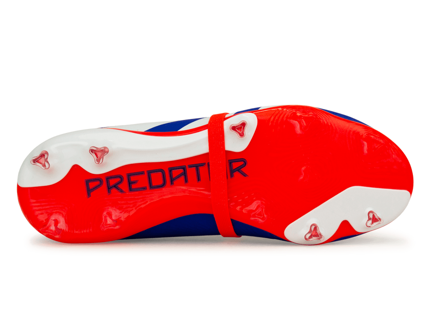 adidas Kids Predator Elite Foldover Tongue FG Lucid Blue/White/Solar Red Sole