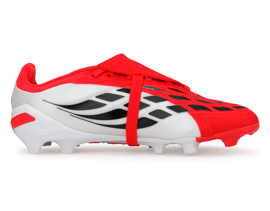 adidas Kids Predator Elite Foldover Tongue FG Red/Black/White Side