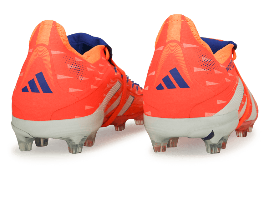 adidas Kids Predator Elite Foldover Tongue FG Signal Coral/White Rear