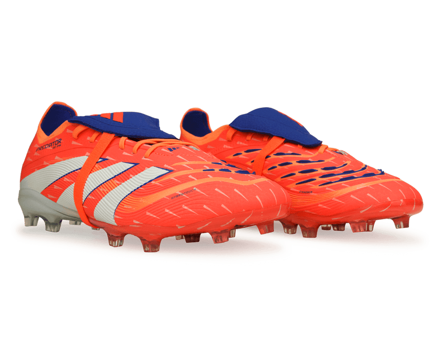 adidas Kids Predator Elite Foldover Tongue FG Signal Coral/White Together