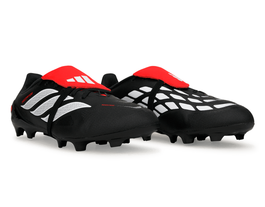adidas Kids Predator League Foldover Tongue FG/MG Black/Lucid Red Together