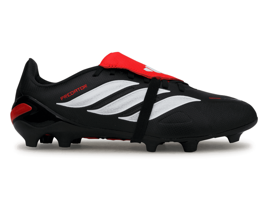 adidas Kids Predator League Foldover Tongue FG/MG Black/Lucid Red