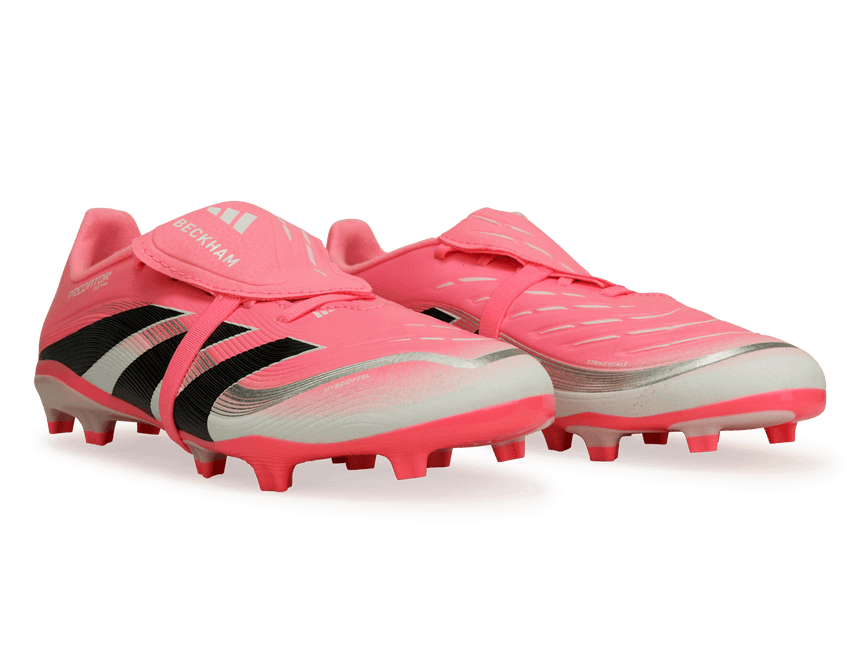 adidas Kids Predator League Foldover Tongue FG/MG Pink/Black/White Together