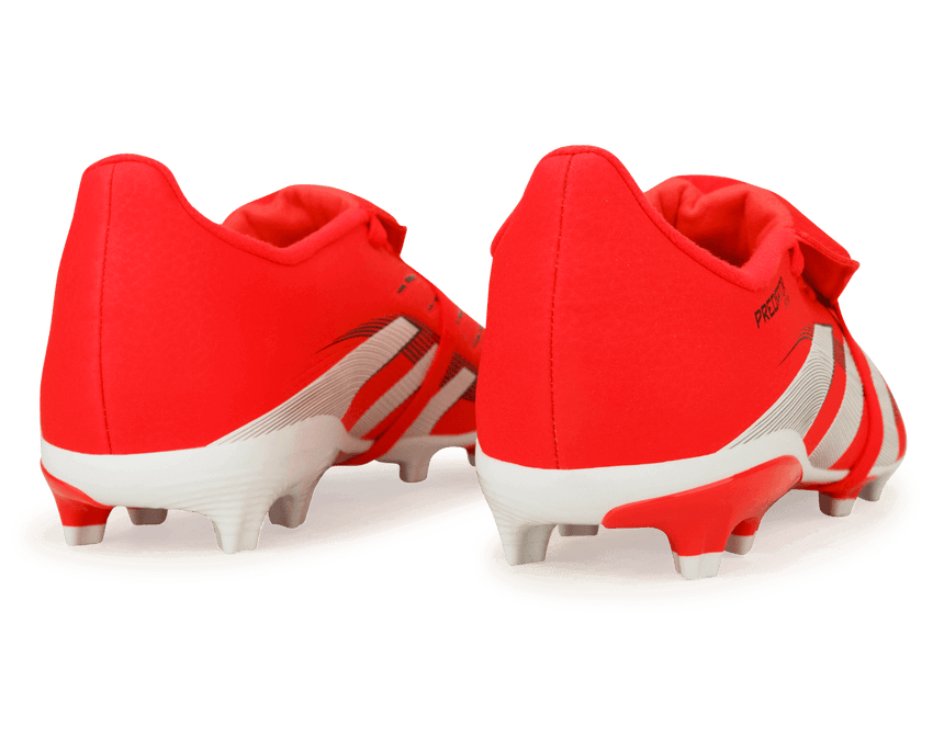 adidas Kids Predator League Foldover Tongue FG Red/White/Black Rear