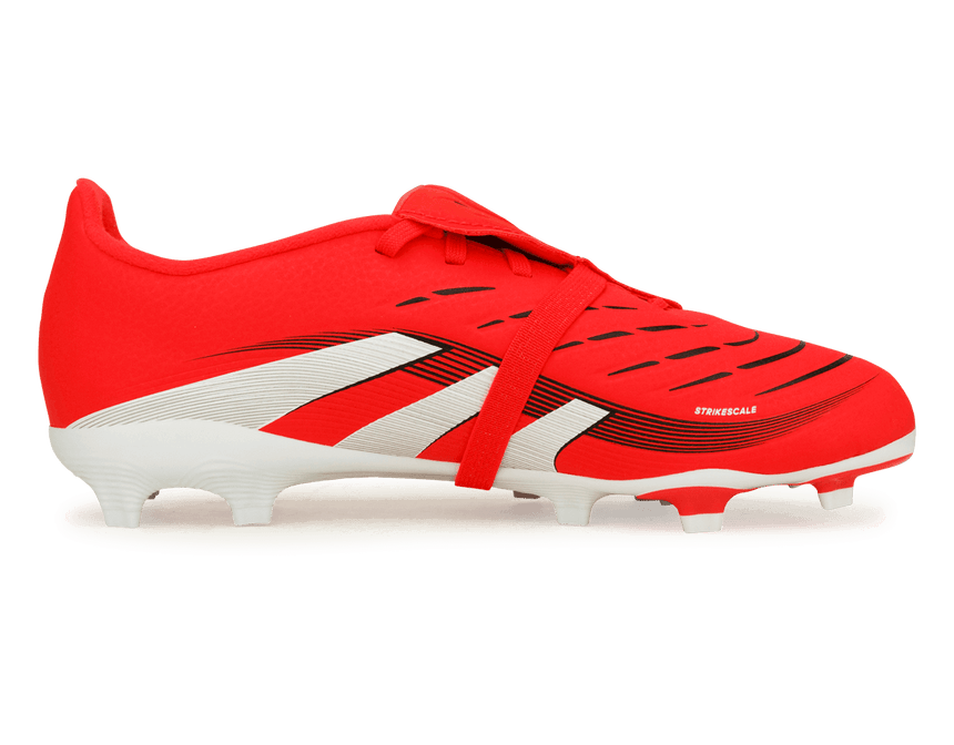 adidas Kids Predator League Foldover Tongue FG Red/White/Black Side