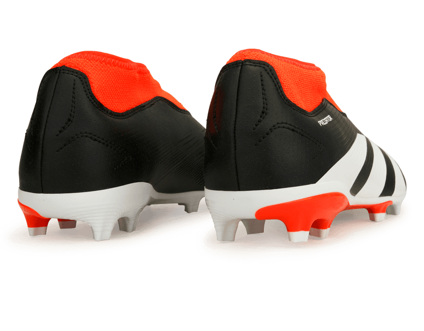 adidas Kids Predator League LL FG Core Black/Solar Red Heel