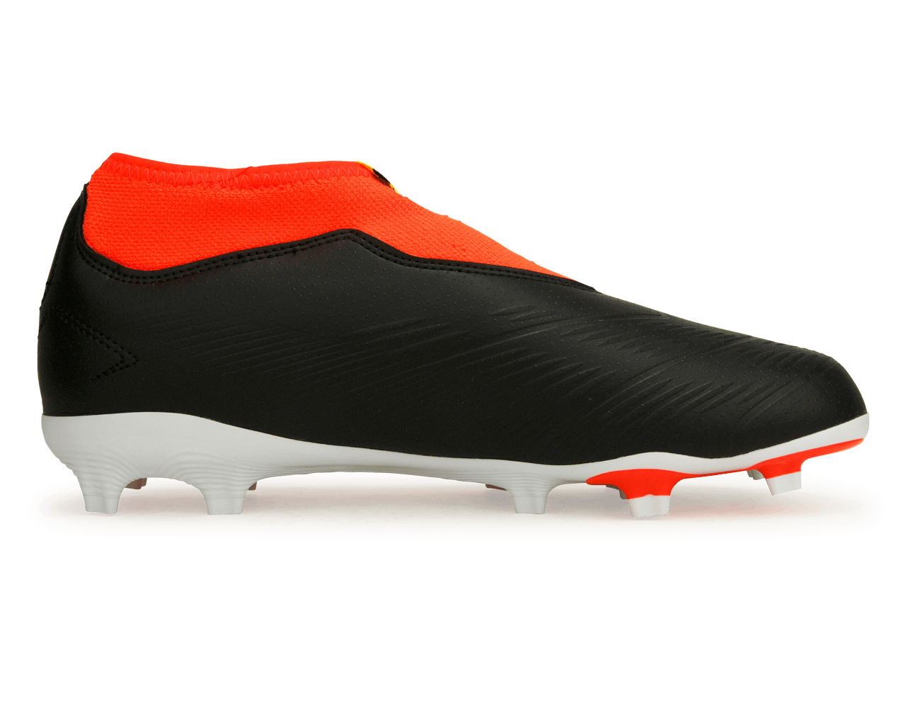 adidas Kids Predator League LL FG Core Black/Solar Red Side