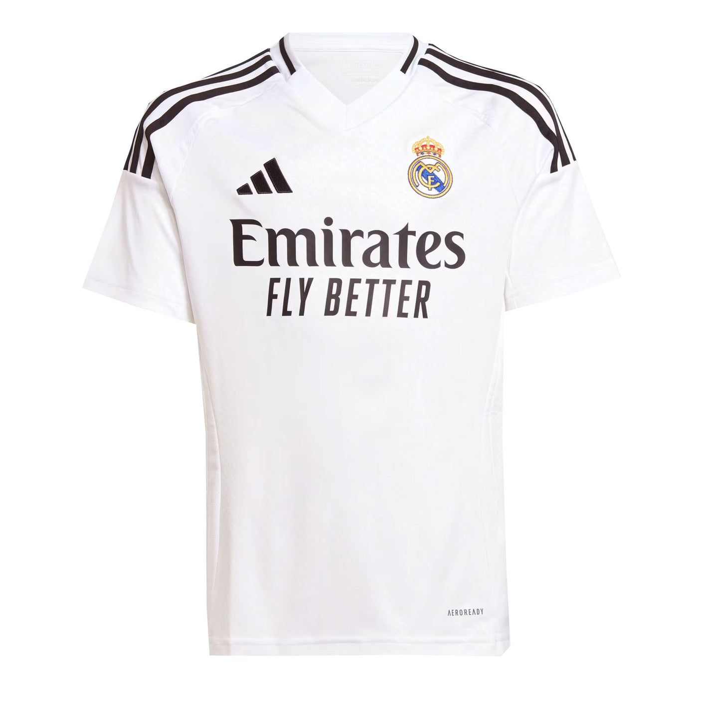 adidas Kids Real Madrid 2024/25 Home Jersey White/Black Front