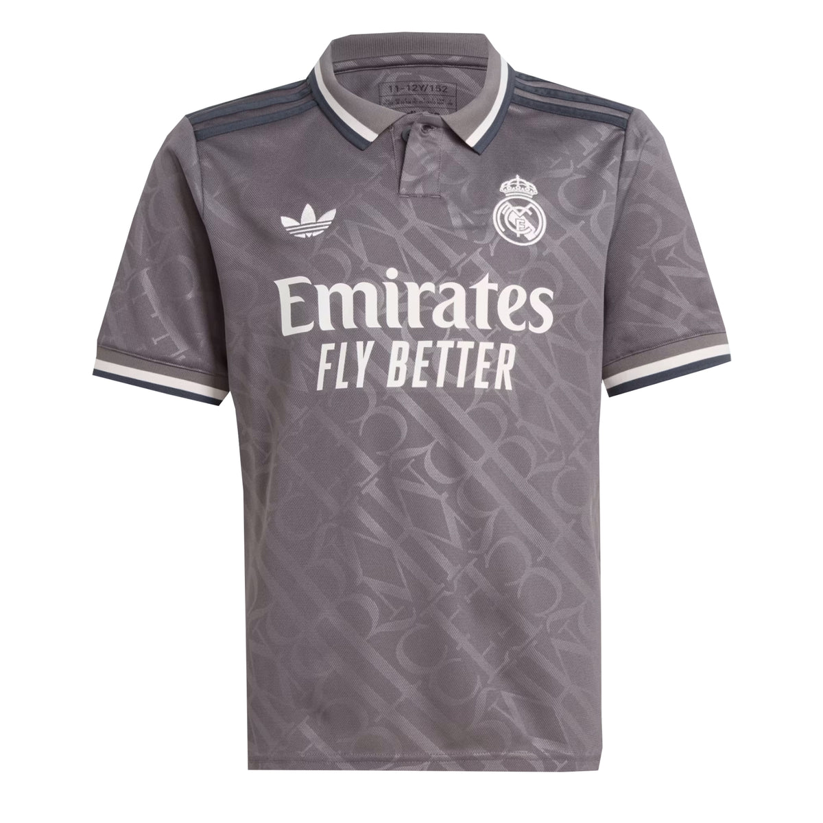 adidas Kids Real Madrid 2024/25 Third Jersey Charcoal Azteca Soccer