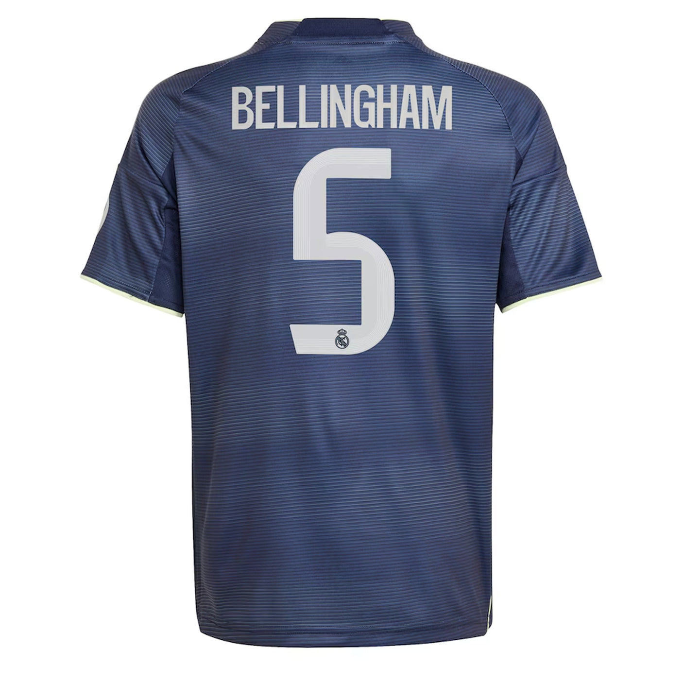 adidas Kids Real Madrid 2025/26 Away Jersey w/ Bellingham #5 printing Back