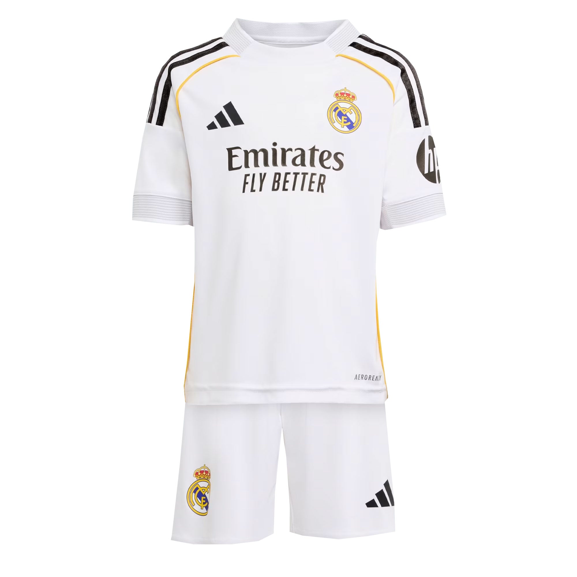 adidas Real Madrid Youth Home 2025/26 Mini Kit – Azteca Soccer