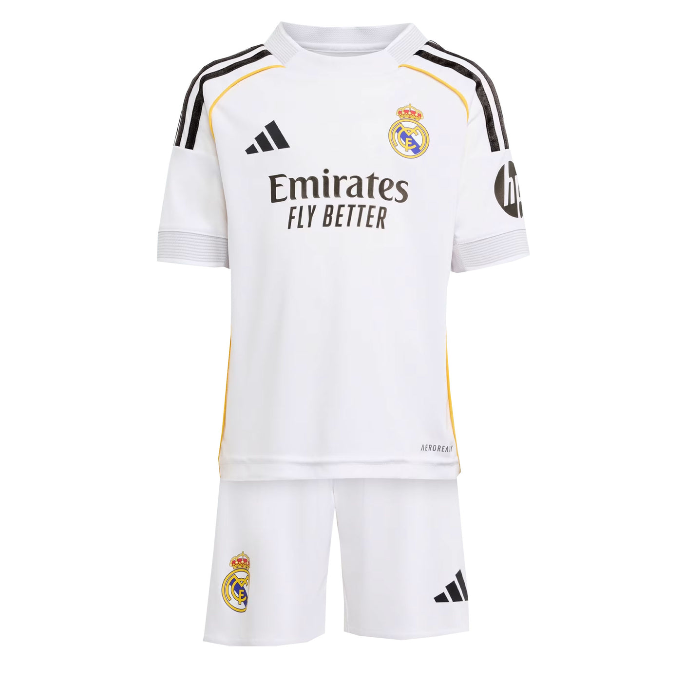 adidas Kids Real Madrid 2025/26 Home Mini Kit White Both