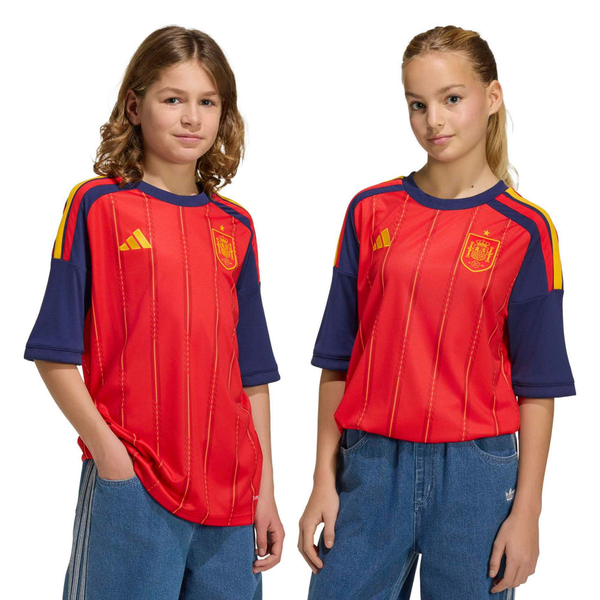 adidas Kid's Spain World Cup 2026 Home Jersey Red Model