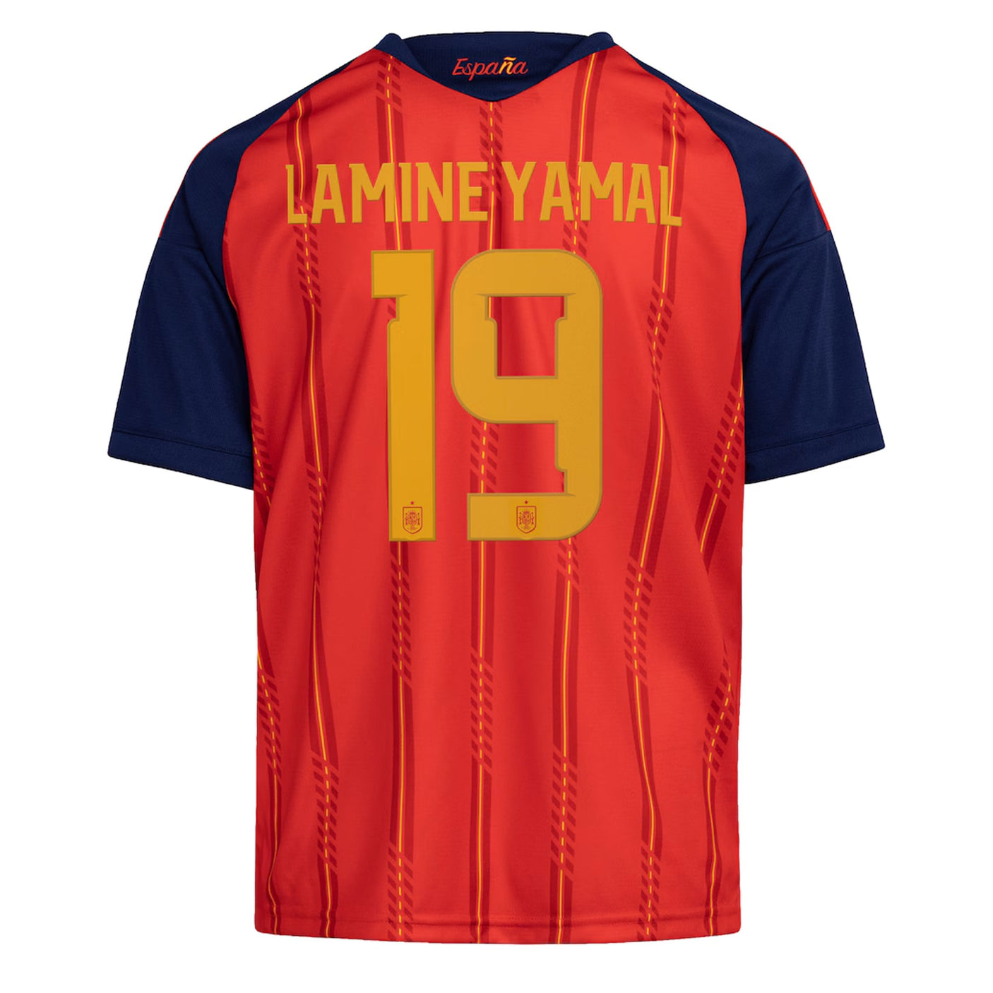 adidas Kid's Spain World Cup 2026 Home Jersey w/ Lamine Yamal #19 Printing Back