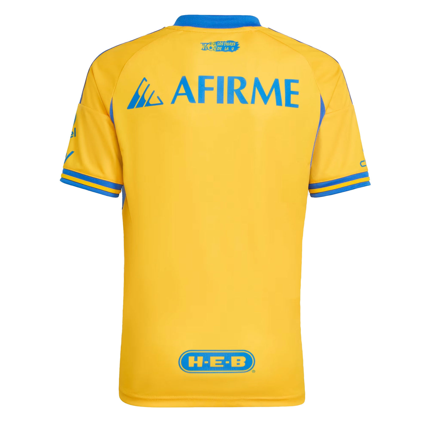 adidas Kids Tigres UANL 2025/26 Home Jersey Gold/Black Back