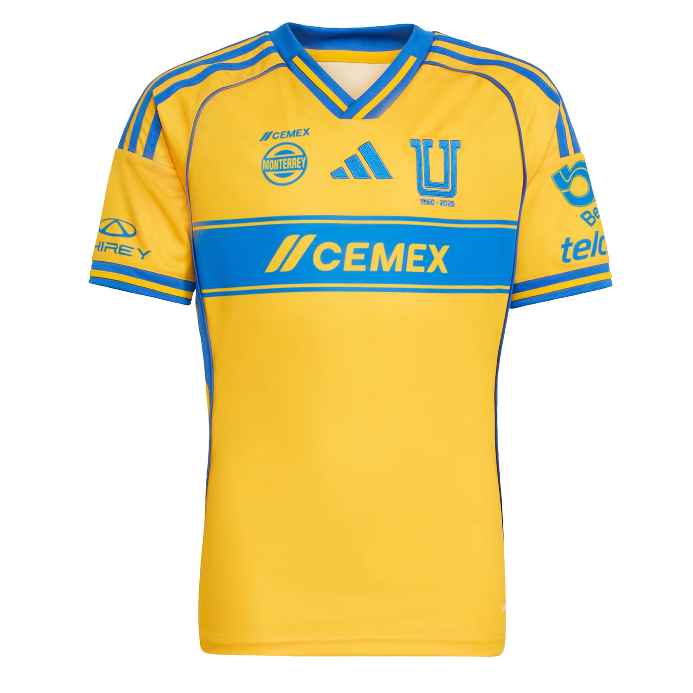 adidas Kids Tigres UANL 2025/26 Home Jersey Gold/Black Front