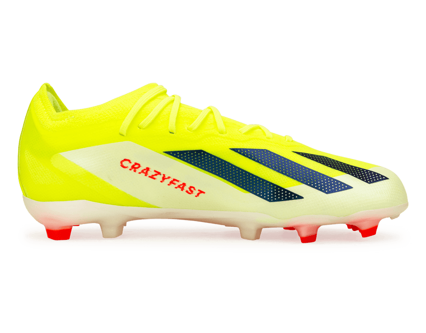 adidas Kids X Crazyfast Elite FG Solar Yellow/Core Black/White Side