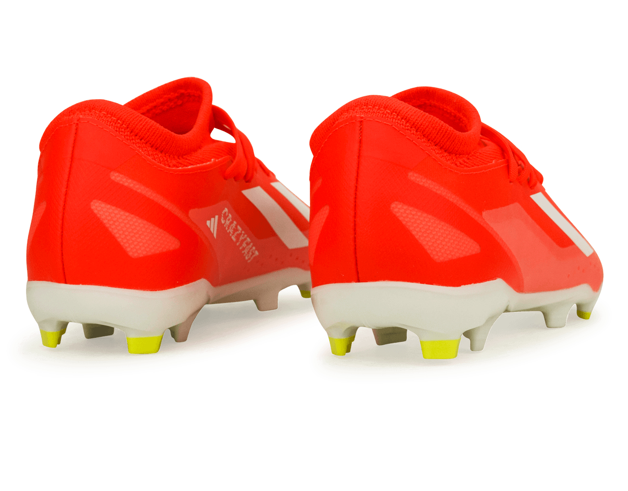 adidas Kids X Crazyfast League FG Solar Red/White Heel