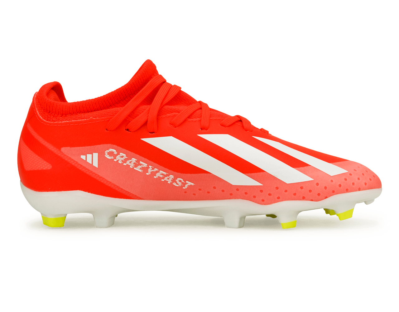 adidas Kids X Crazyfast League FG Solar Red/White Side