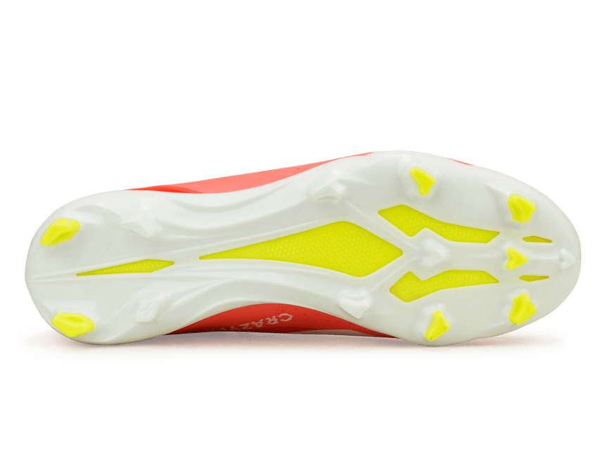 adidas Kids X Crazyfast League FG Solar Red/White Heel Sole