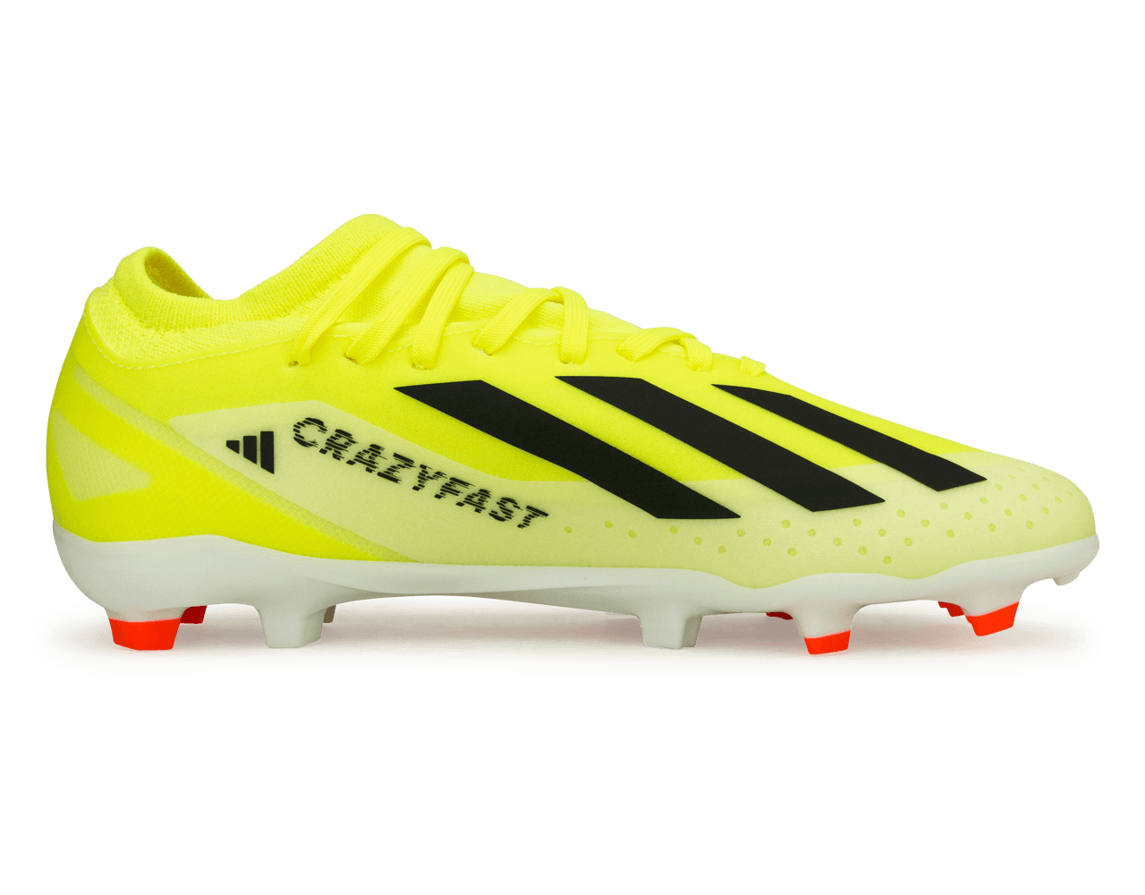 adidas Kids X Crazyfast League FG Solar Yellow/Core Black Side