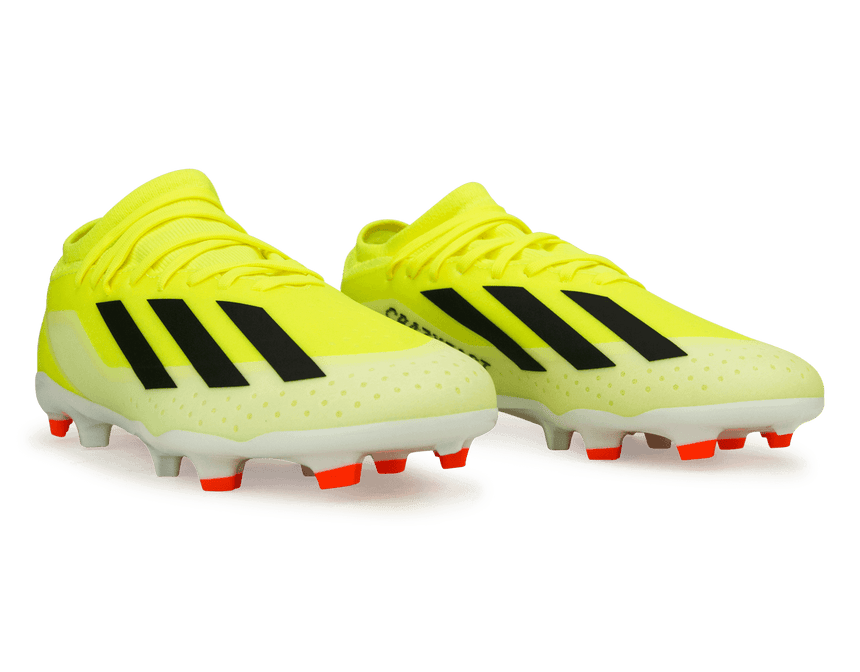 adidas Kids X Crazyfast League FG Solar Yellow/Core Black Together