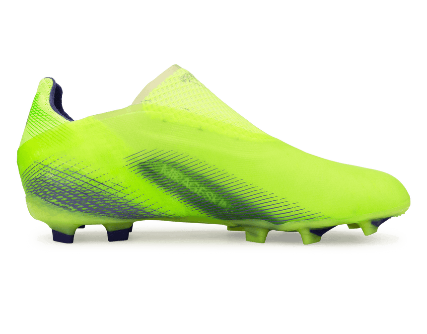 adidas Kids X Ghosted+ FG Signal Green/Energy Ink Side