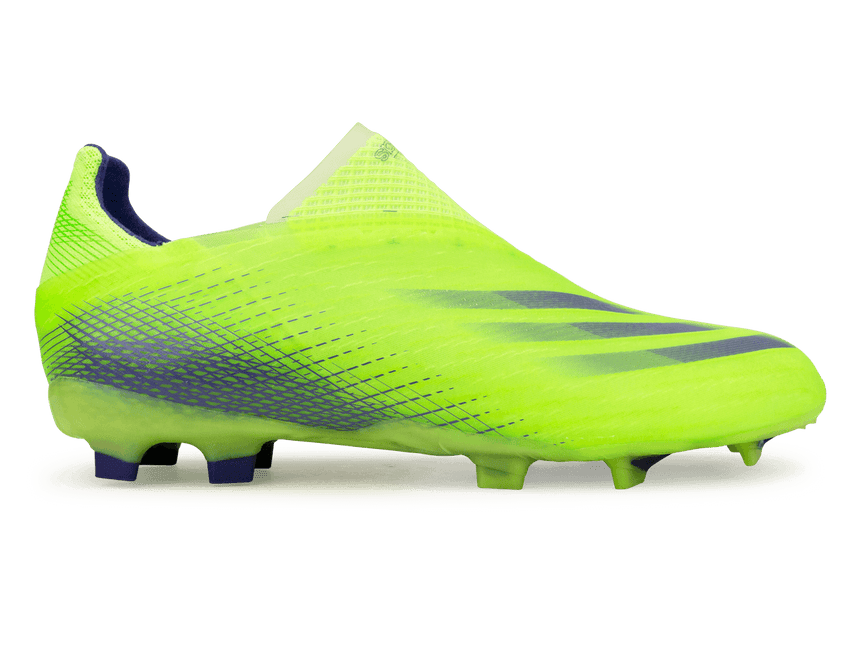 adidas Kids X Ghosted+ FG Signal Green/Energy Ink