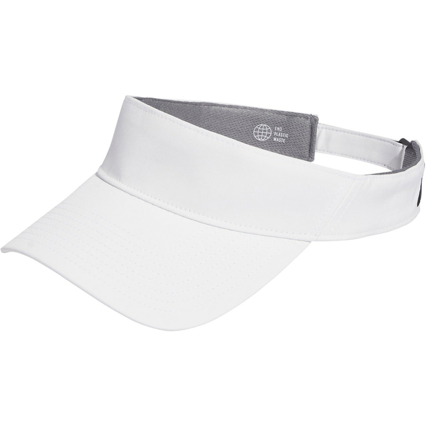 adidas Low Profile Adjustable Visor White Front