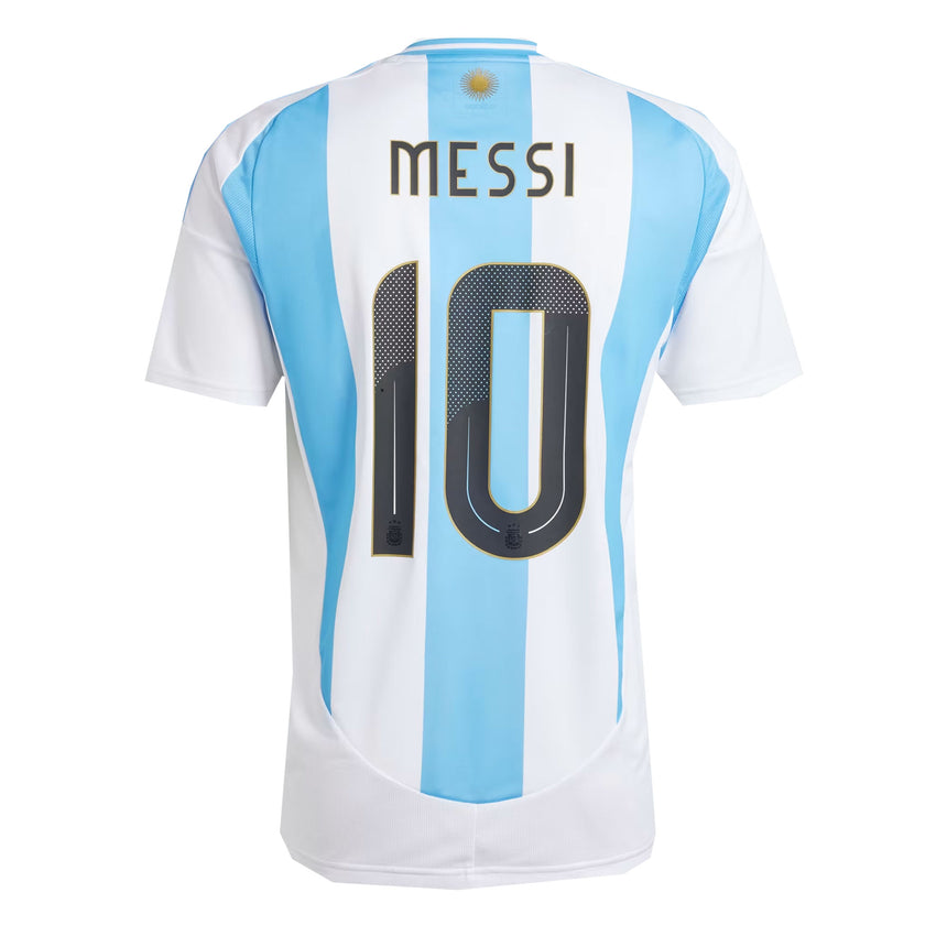 adidas Men's Argentina 2024/25 Home Jersey w/ Messi #10 Printing Back