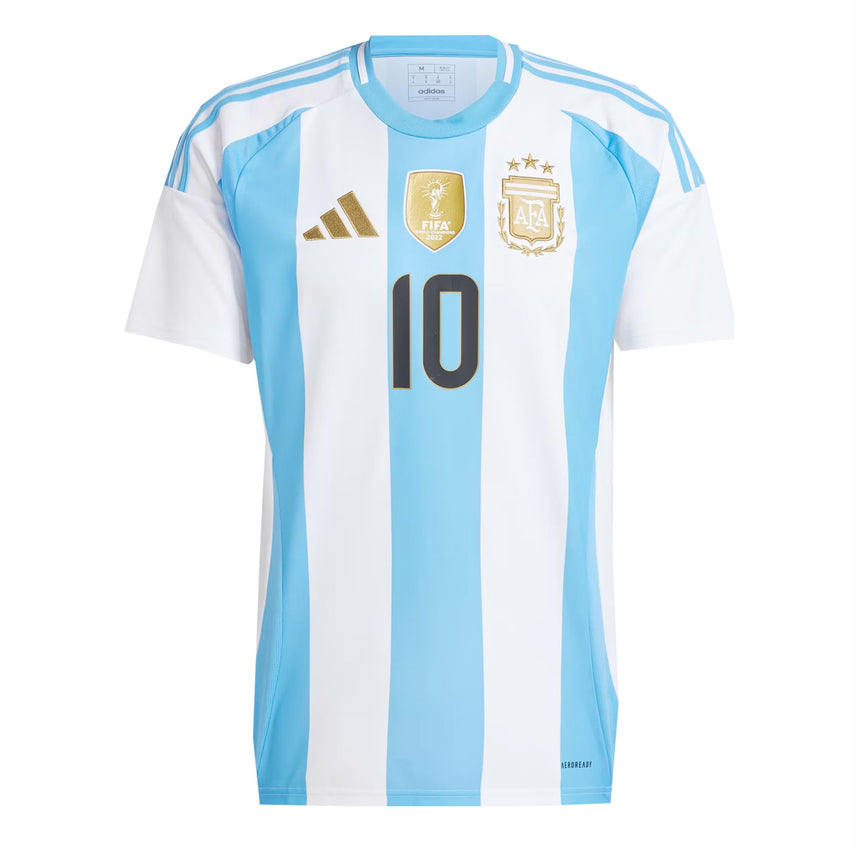 adidas Men's Argentina 2024/25 Home Jersey w/ Messi #10 Printing Front
