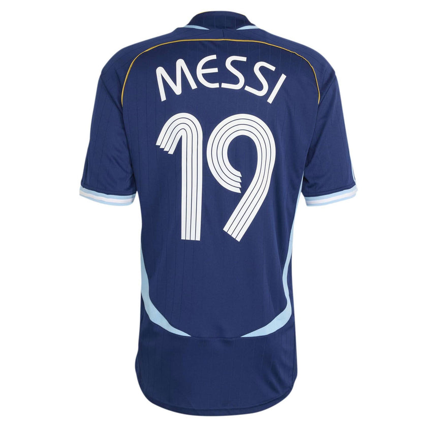 adidas Men's Argentina Away Jersey 2006 Messi Dark Blue Back