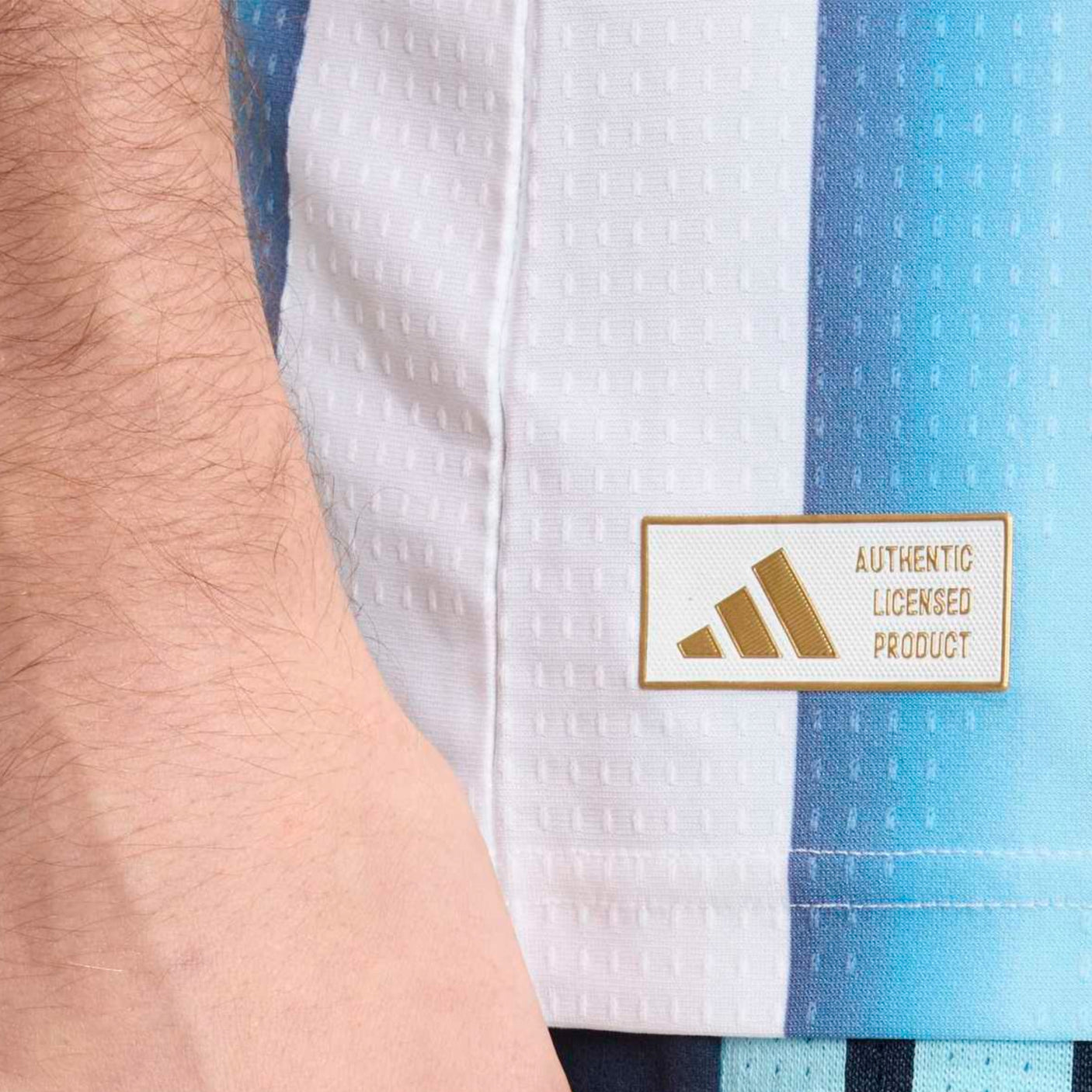 adidas Men's Argentina World Cup 2026 Authentic Home Jersey White/Sky Blue Badge