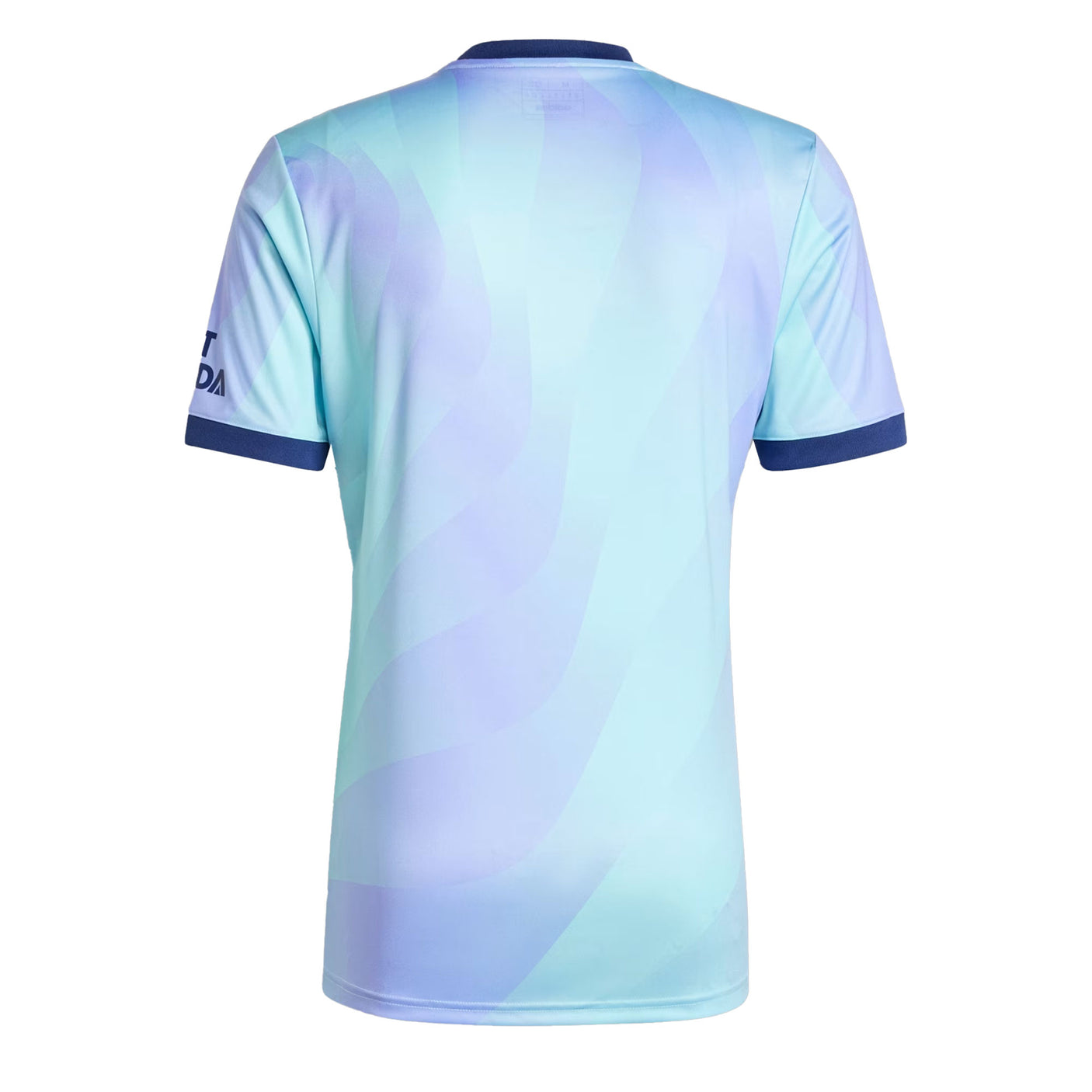 adidas Men's Arsenal 2024/25 Third Jersey Clear Aqua/Light Flash Purple Back