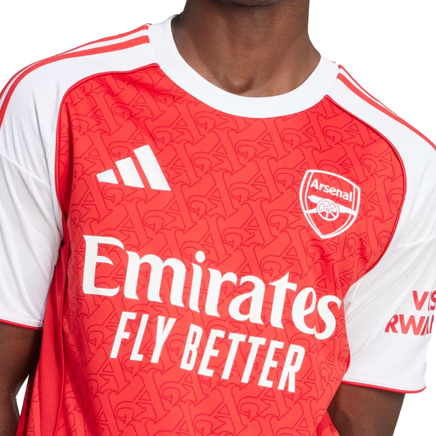 adidas Men's Arsenal 2025/26 Home Jersey Red/White Crest