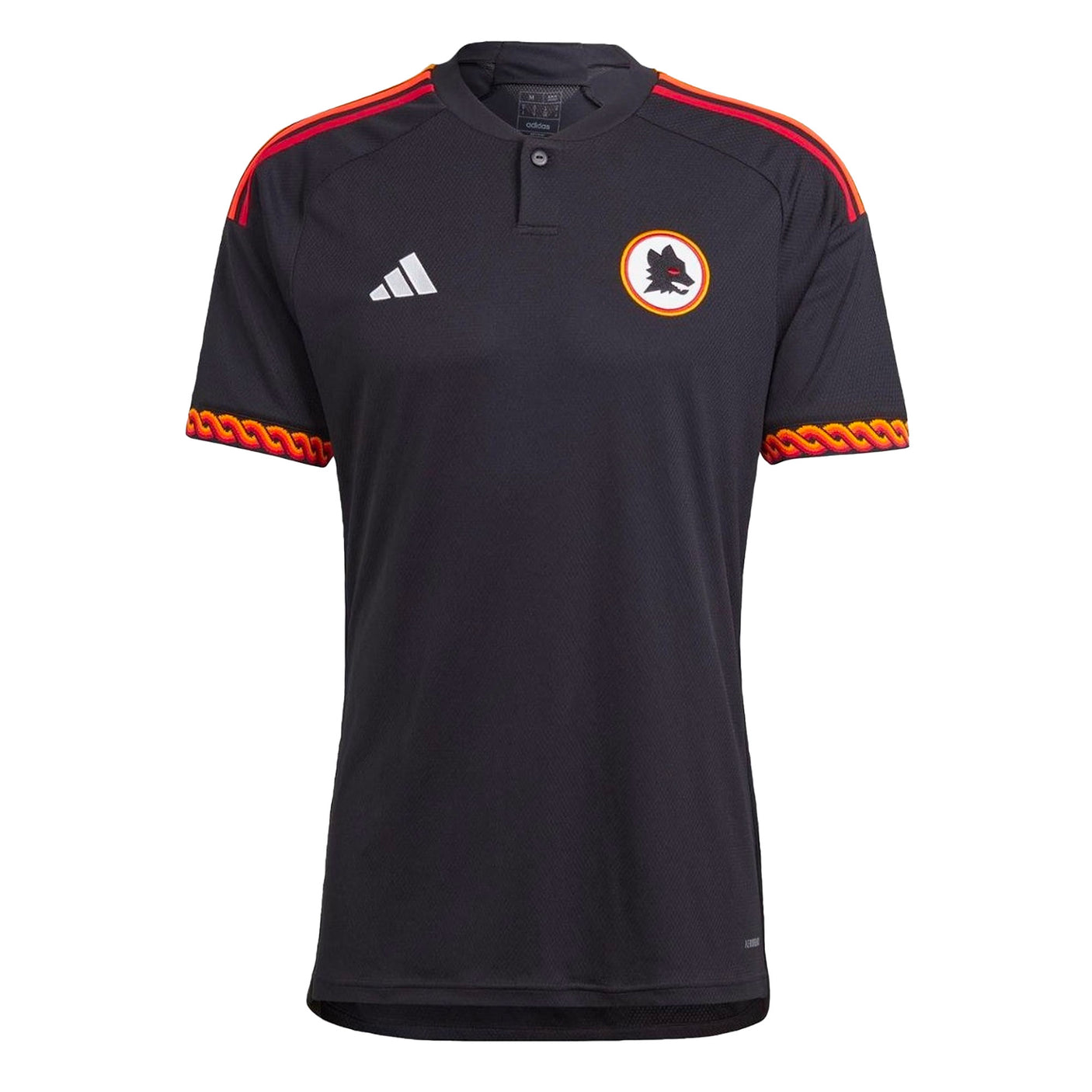 adidas Men's AS Roma 2023/24 Third Jersey Black Front