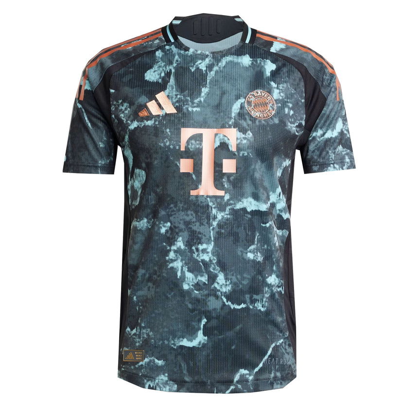 adidas Men's Bayern Munich 2024/25 Authentic Away Jersey Black/Bronze Front