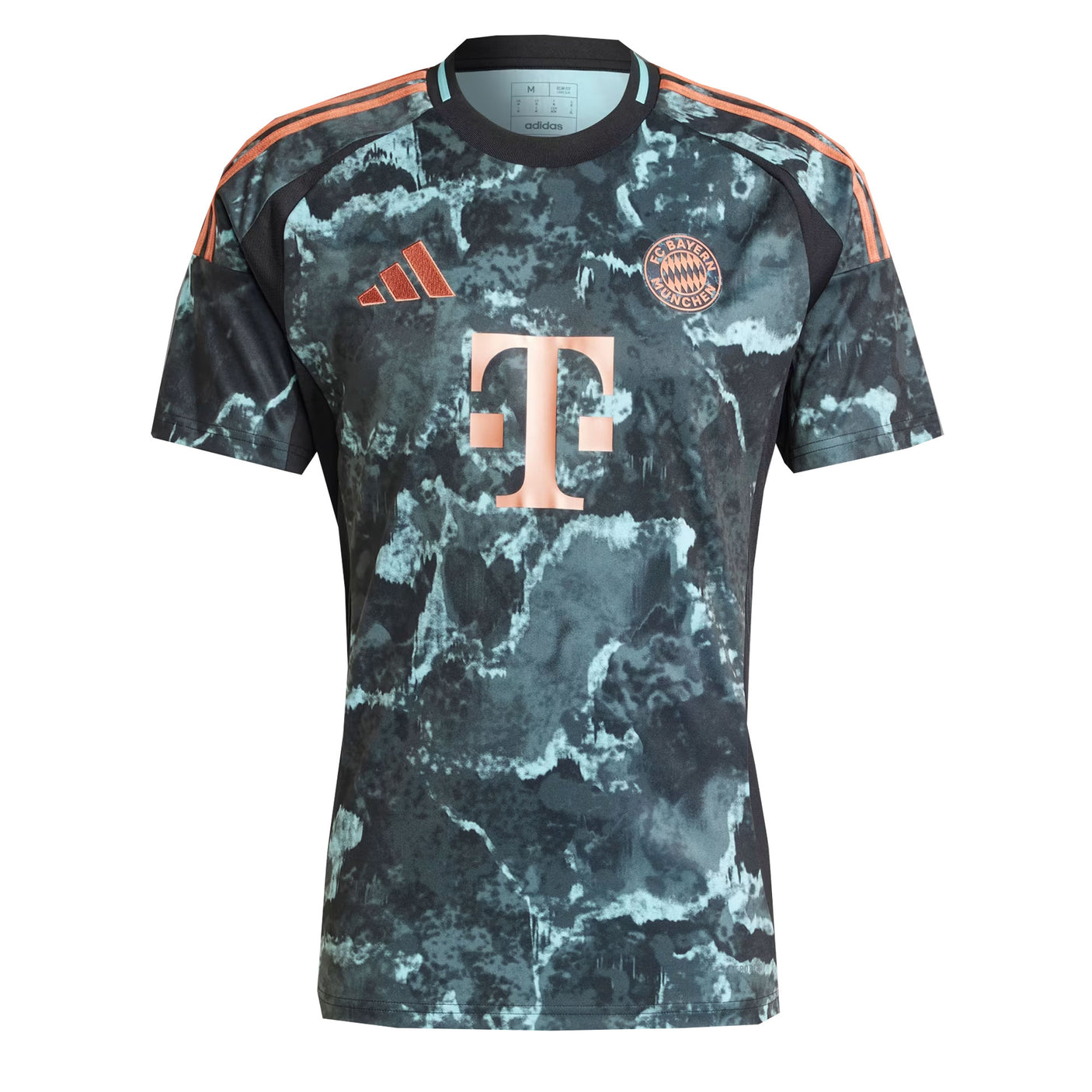 adidas Men's Bayern Munich 2024/25 Away Jersey Black/Bronze Front
