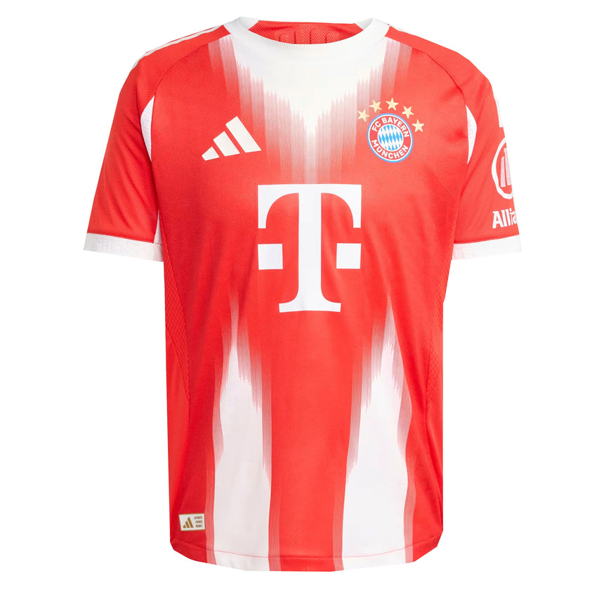adidas Men's Bayern Munich 2025/26 Authentic Home Jersey Red/White Front
