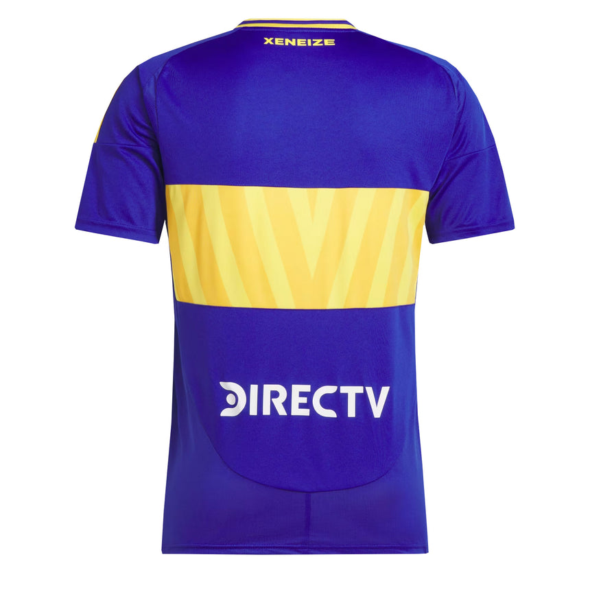 adidas Men's Boca Juniors 2024/25 Home Jersey Semi Lucid Blue/Bold Gold Back