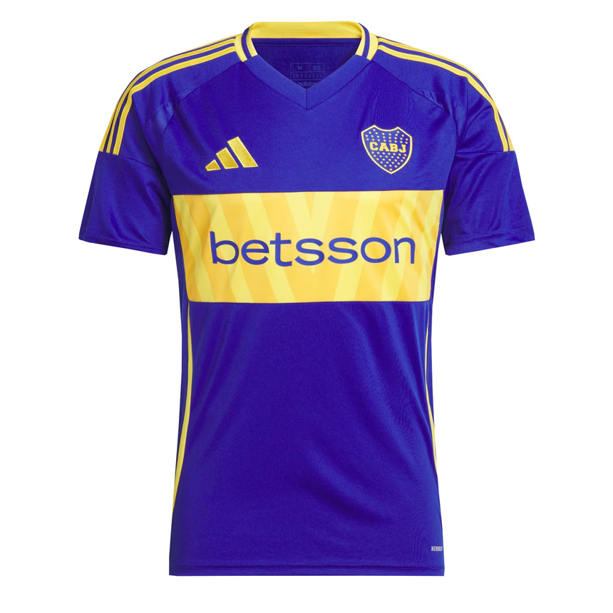 adidas Men's Boca Juniors 2024/25 Home Jersey Semi Lucid Blue/Bold Gold Front