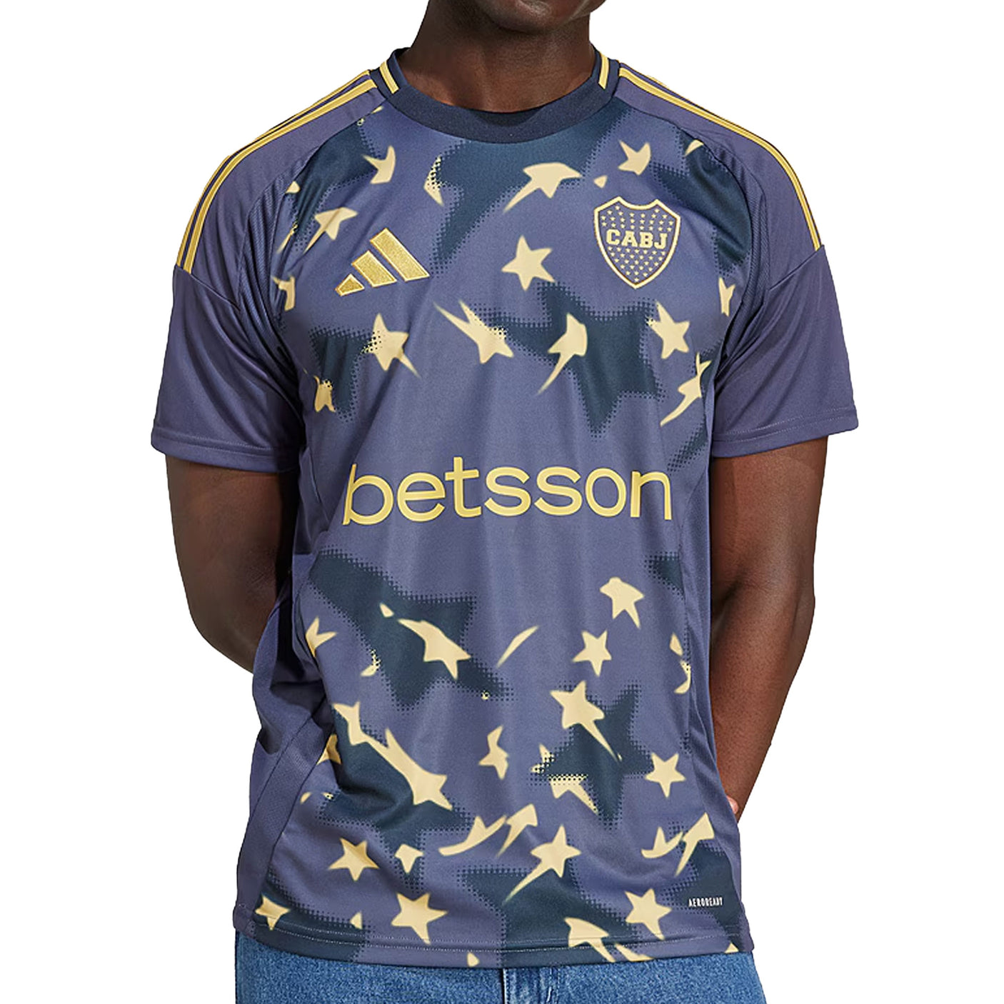 adidas Men's Boca Juniors 2025/26 Third Jersey Shadow Navy/Pyrite Front