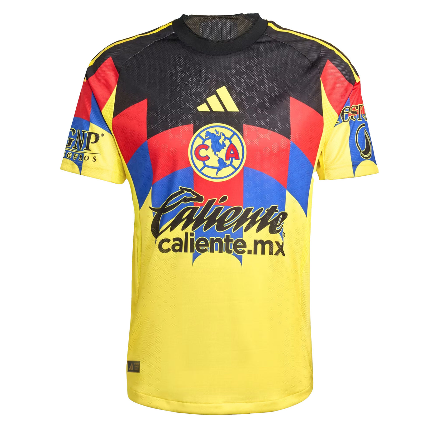 adidas Men's Club America 2025/26 Authentic Home Jersey Yellow Front