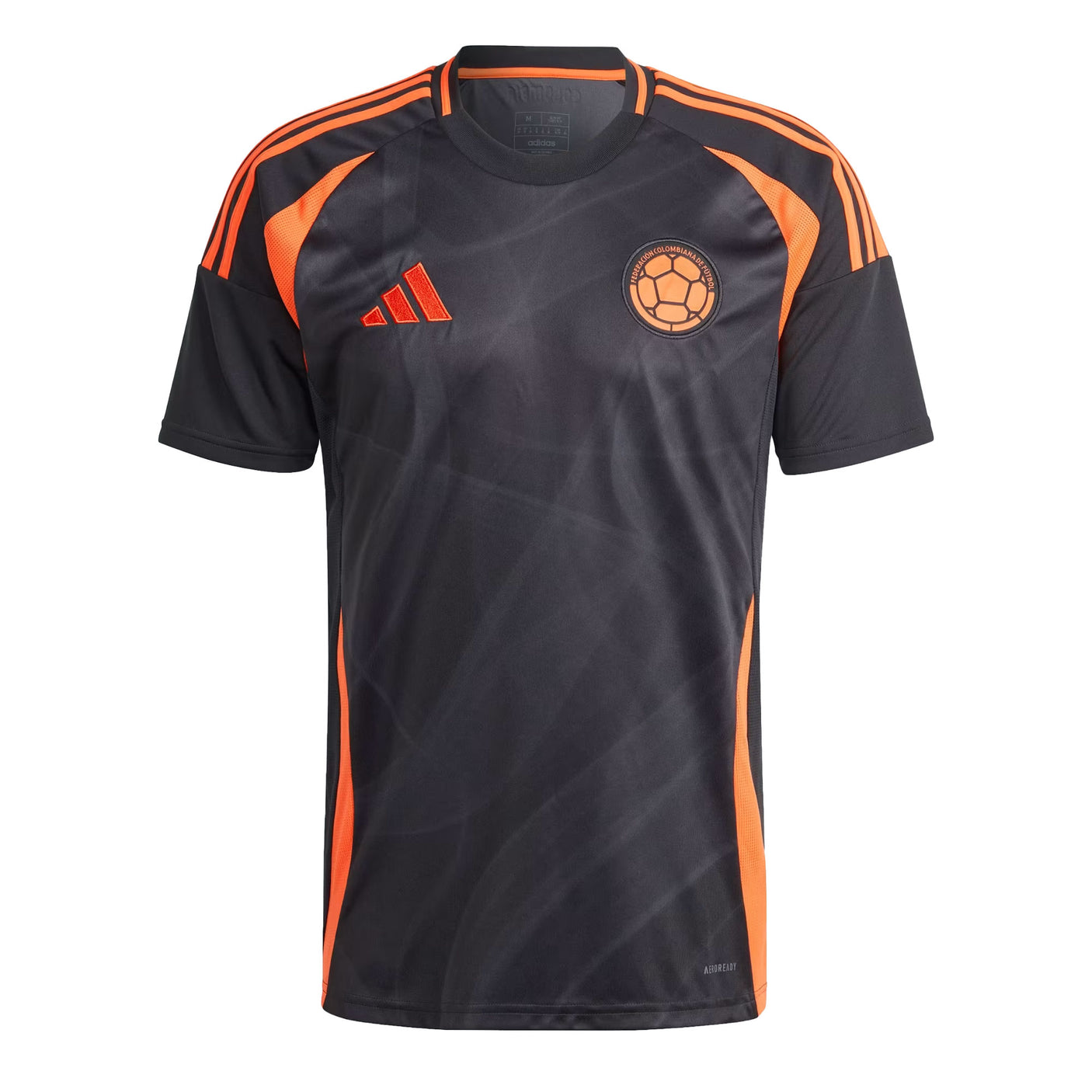 adidas Men's Colombia 2024/25 Away Jersey Black/Orange Front