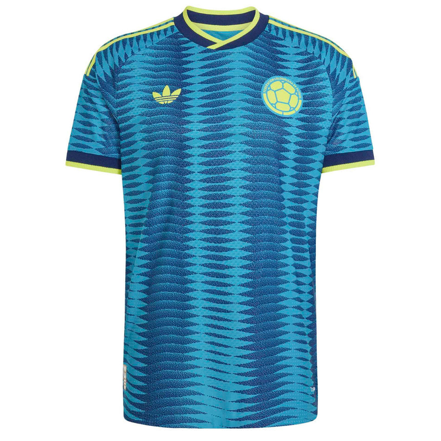 adidas Men's Colombia World Cup 2026 Authentic Away Jersey Blue Front