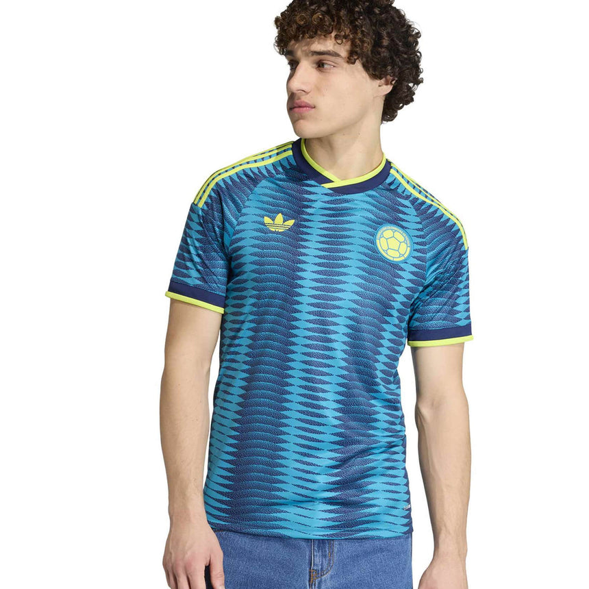 adidas Men's Colombia World Cup 2026 Away Jersey Blue Model