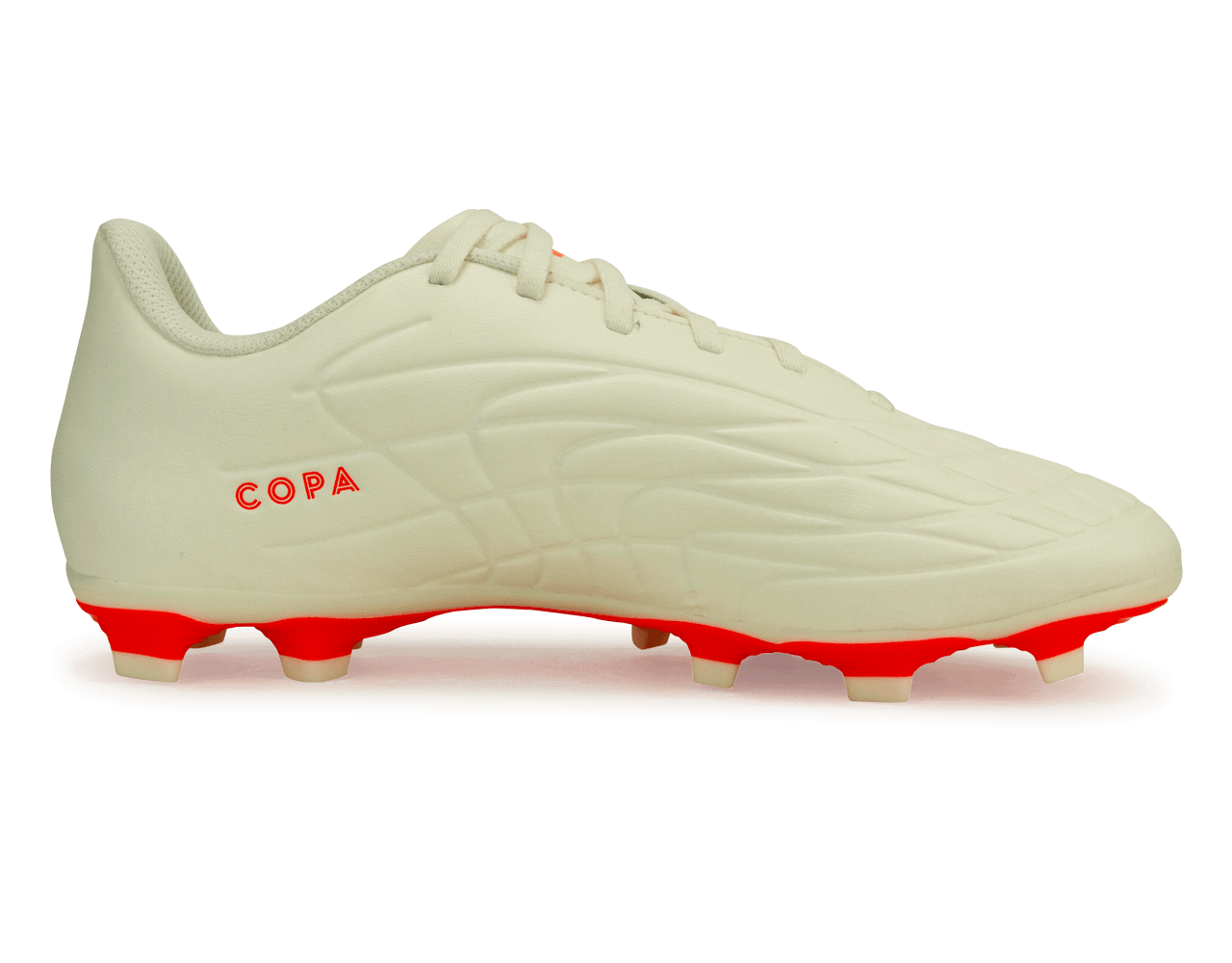 adidas Men's Copa Pure.4 FxG Off White/Orange Side