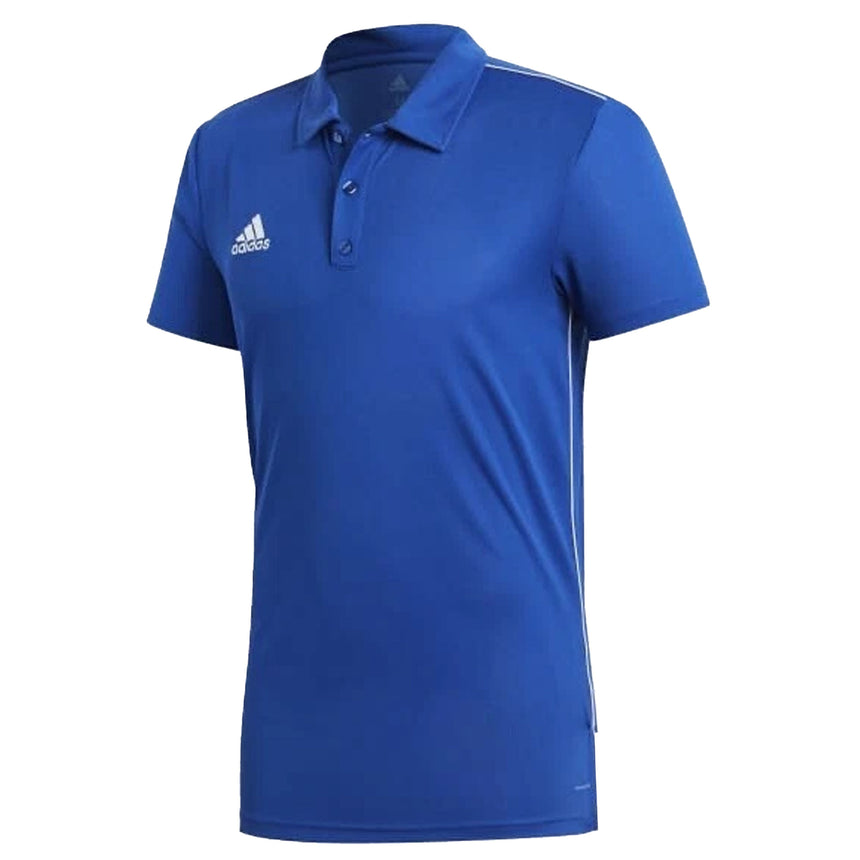 adidas Men's Core 18 Polo Shirt Blue/White Front