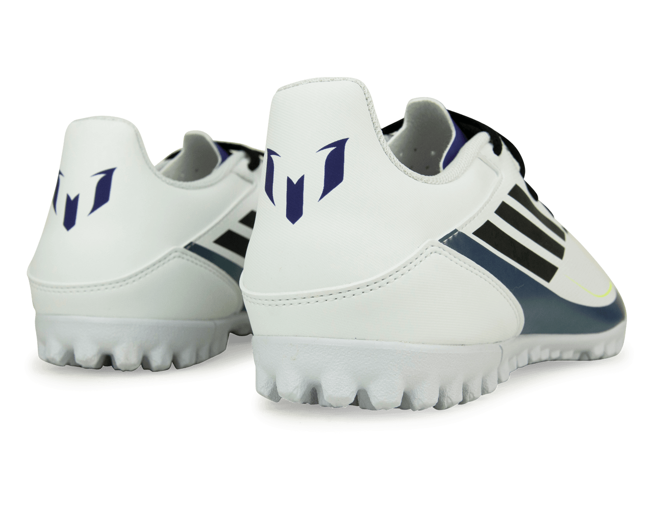 adidas Men's F50 Club Messi TF White/Black/Purple Rear